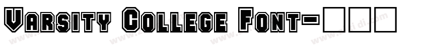 Varsity College Font字体转换